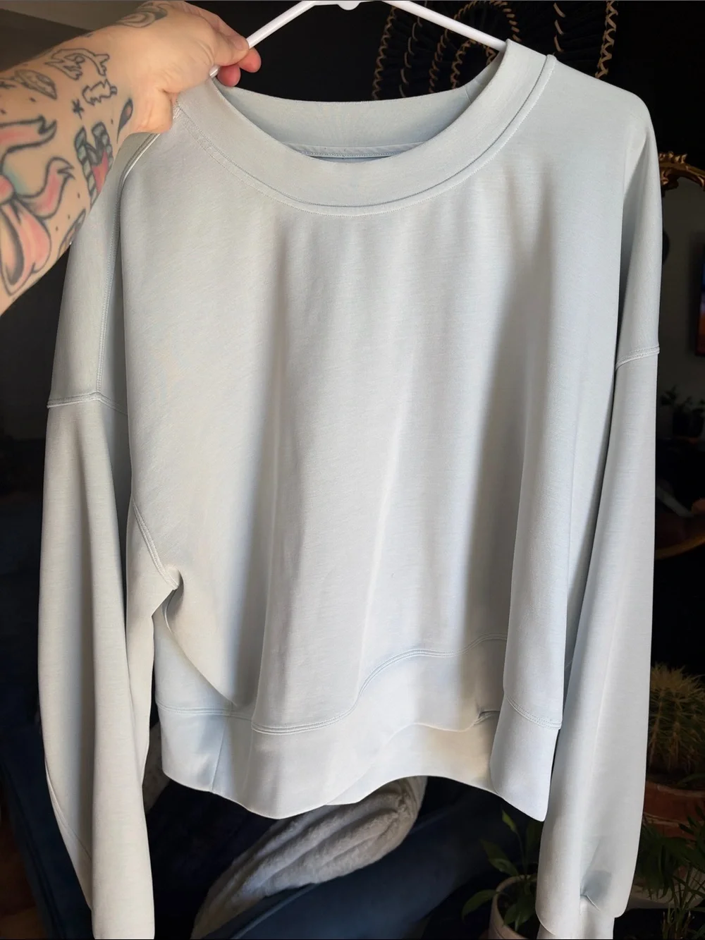 lululemon athletica Light Blue Women's Pullover Sweatshirt